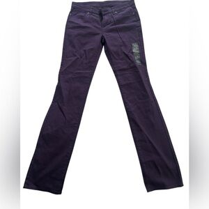 New Uniqlo purple straight leg jeans
